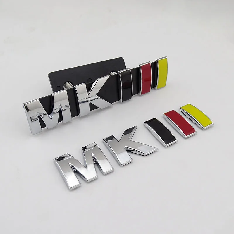 OEM сервис MKIII эмблема гриля 2,0 V 2,4 T 2,6 T пластиковый хромированный значок 3D логотип автомобиля Mk3 стикер багажника автомобиля для Volkswagen