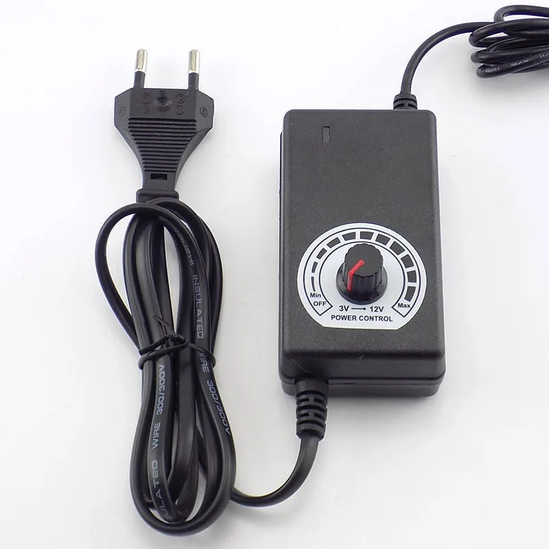 AC 100-220 В к DC Регулируемый адаптер 3-12 В 2.0A CCTV Блок питания камеры питания зарядное устройство для светодиодной ленты свет 5,5*2,5 мм J17