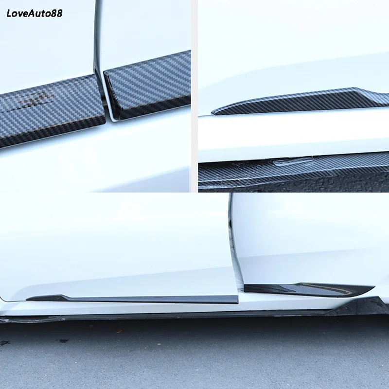Боковая юбка автомобиля ABS хромированный боковой кузов декоративная отделка