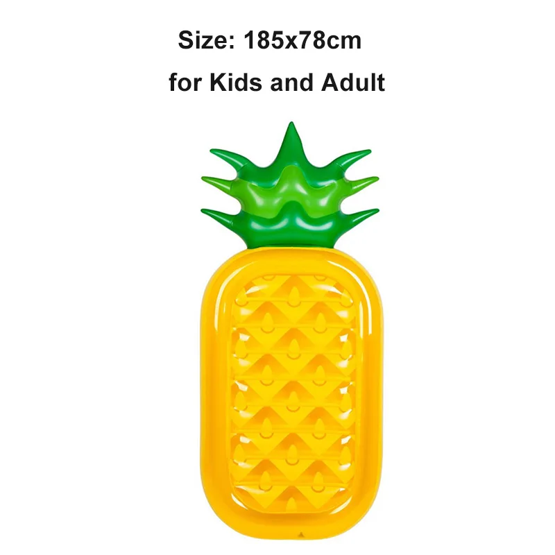 185cm Pineapple Гигантский бассейн Rooxin, плавающая кровать, банан, ананас, надувной матрас, круг ming, круг для плавания, плот, бассейн, вечерние игрушки - Цвет: 185cm Pineapple