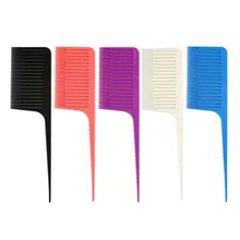 Hair Styling Tail Comb Hair Dye Hair Coloring Highlighting Plastic Comb Salon Hairdressing Modeling Hair-Twisting Tools E911