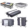 3/4 Pcs Set Foldable Comforter clothing Storage Bag Household Clothing Storage Box Dustproof Quilt Storage  wardrobe organizer 2