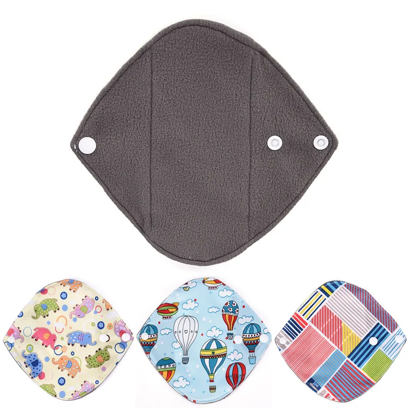 18 x 18cm Reusable Washable Women Feminine Hygiene Panty Liner Bamboo Cloth Mama Menstrual Sanitary Nappy Towel Pad