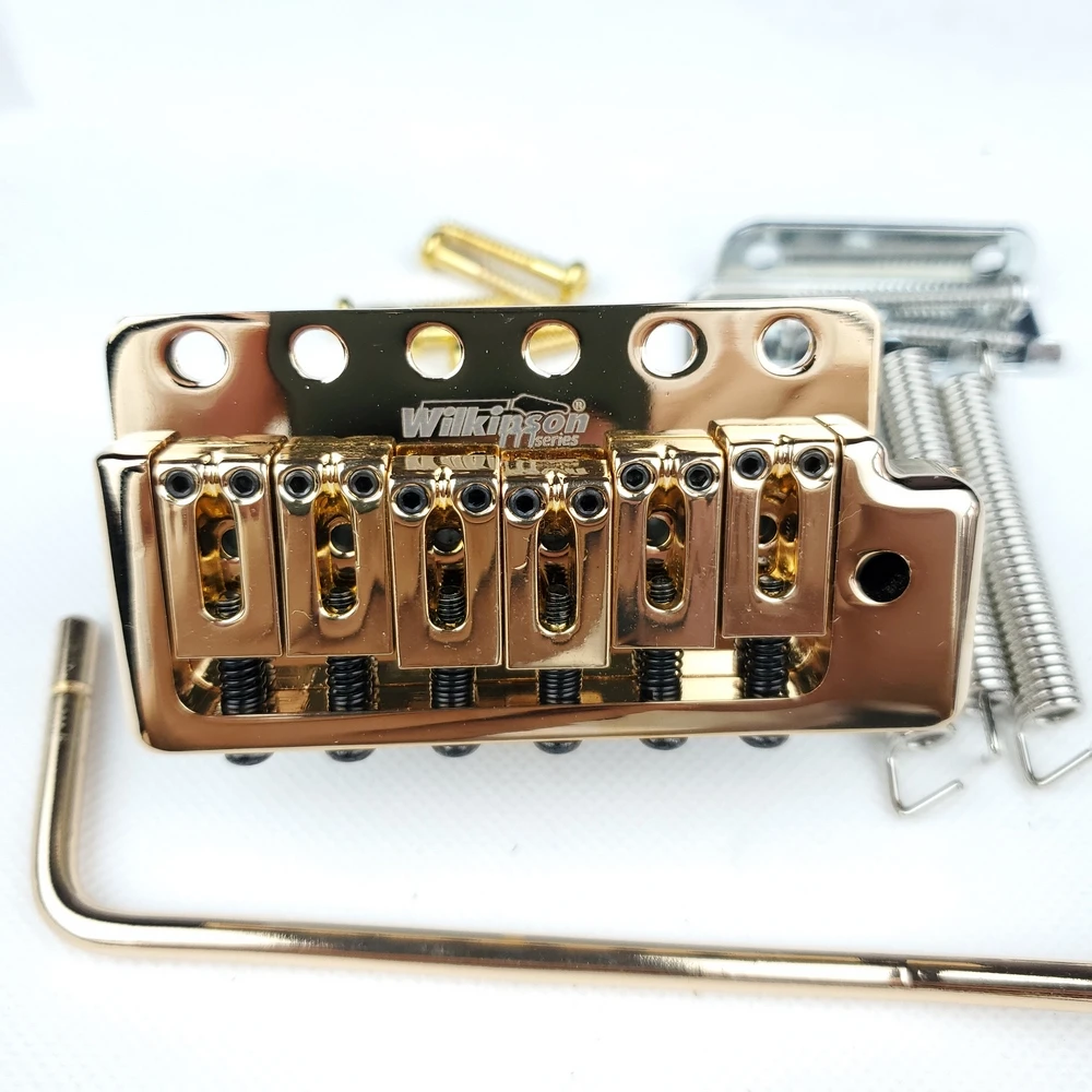 Wilkinson Electric Guitar Fixed 6 Screws ST Tremolo Vibrato Bridge Gold WOV09