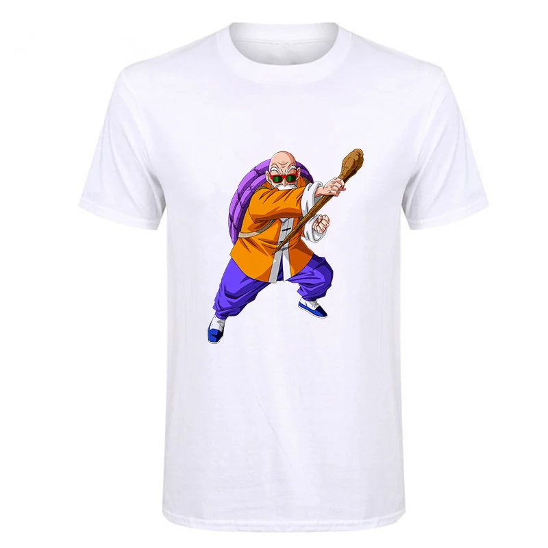 Эффектная Мужская футболка с Драконий жемчуг Z Goku, Высококачественная Спортивная модная повседневная брендовая одежда Harajuku, забавные объемные футболки с аниме - Цвет: M19bk1083-white