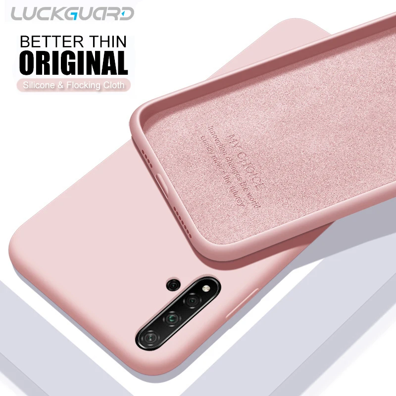 

Soft Liquid Silicone Phone Case For Huawei 8 9 10 Lite 9i 20 8X Max 9X Pro Case Cover Original TPU Ultra Thin Soft Shockproof