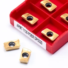 Fraise de tour en acier inoxydable APMT1135 PDER DP5320, outil de tournage APMT 1135 de haute qualité, coupe tour en carbure avec Inserts externes
