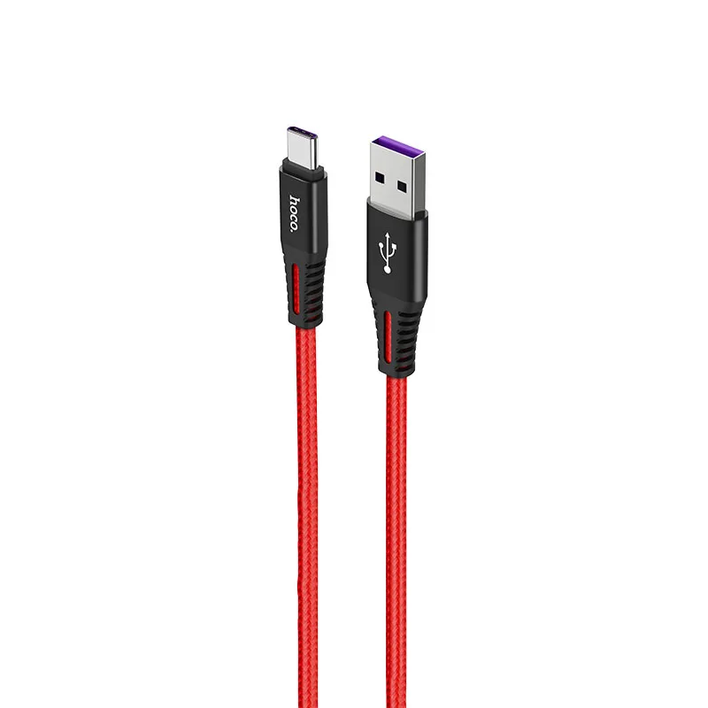 HOCO X22 20 шт./лот 1 м 5A супер зарядка usb type C кабель для samsung S10 S9 huawei P30 Xiaomi USB-C быстрое зарядное устройство