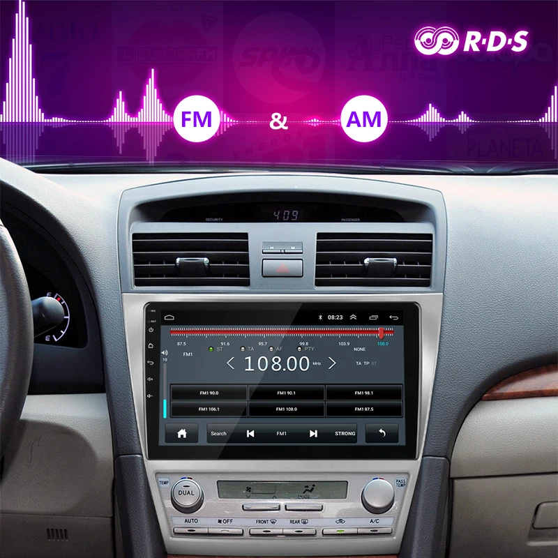 Для Toyota Camry 7 50 2006-2010 2G+ 32G автомобильный Радио Мультимедиа Видео плеер навигация gps DSP RDS 2 din головное устройство автостерео