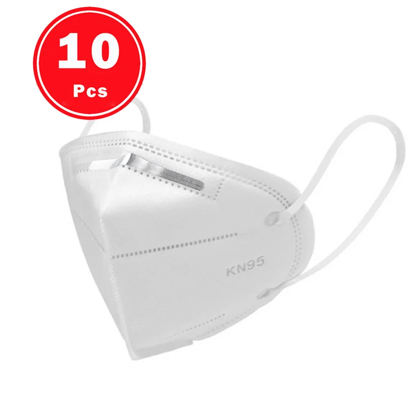 

10 PCS KN95 Dustproof Anti-fog And Breathable Face Masks 95% Filtration N95 Masks Features as KF94 FFP2