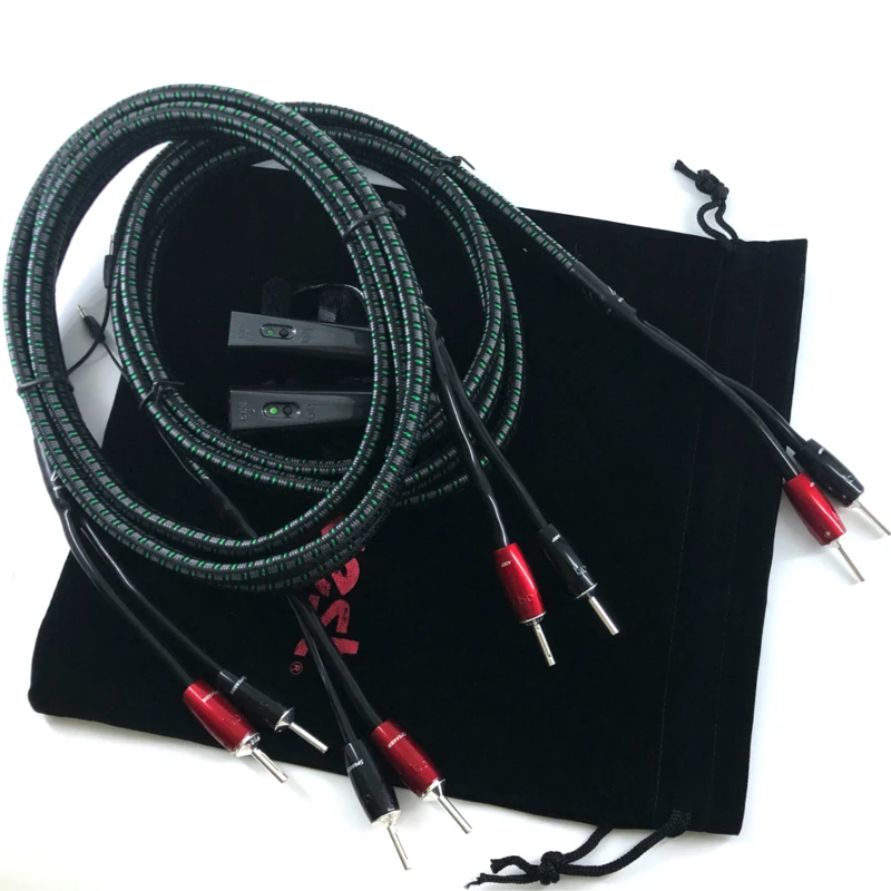 US $134.40 HiFi Audio Cables Rocket 88 Speaker Cable 1000 Series Silver Banana Or Spade Plug With Carbon 72V DBS