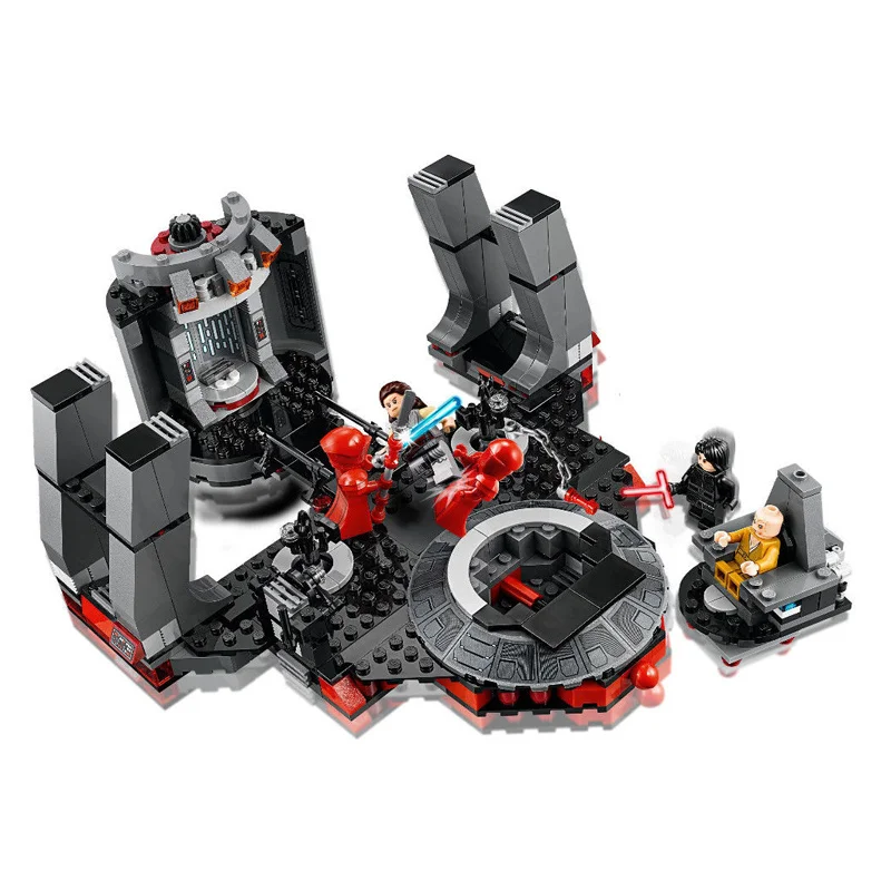 

In Stock 05148 Star Wars Snoke's Throne Room 551pcs Building Blocks Bricks Toys Children Gift Compatible with Legoinglys 75216