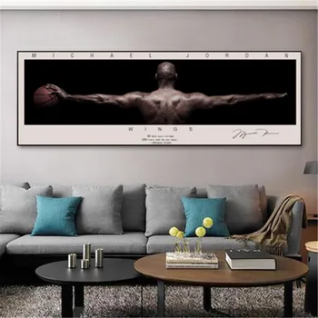 

Oil Painting NBA Star Jordan Picture Poster Canvas Print Painting Wall Art Living Room Home Decoration