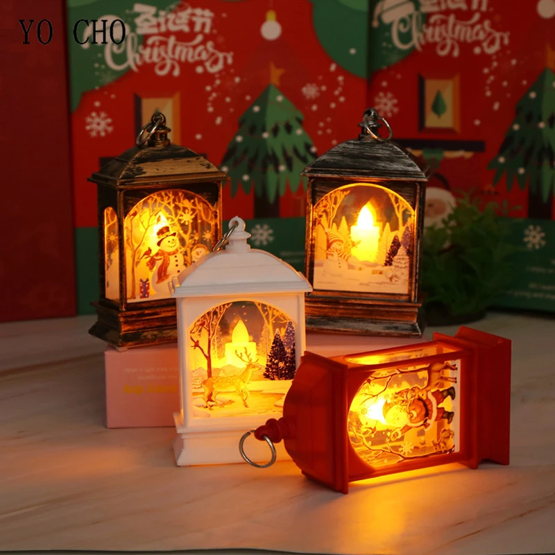 

YO CHO Christmas Candle LED Tea Light Christmas Decor Led Candles Christmas Tree Decoration Merry Christmas Home Party Decor
