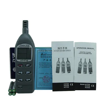 

AZ8736 Temperature and Humidity Tester Digital Electrical Tripod Mountable And Design Patented Sensor Cap AZ-8736