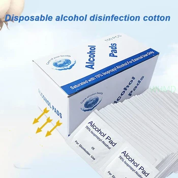 

100 pieces / box of personal disinfection portable 75% alcohol disposable wet tissue sterilization cleaning mobile phone cleanin