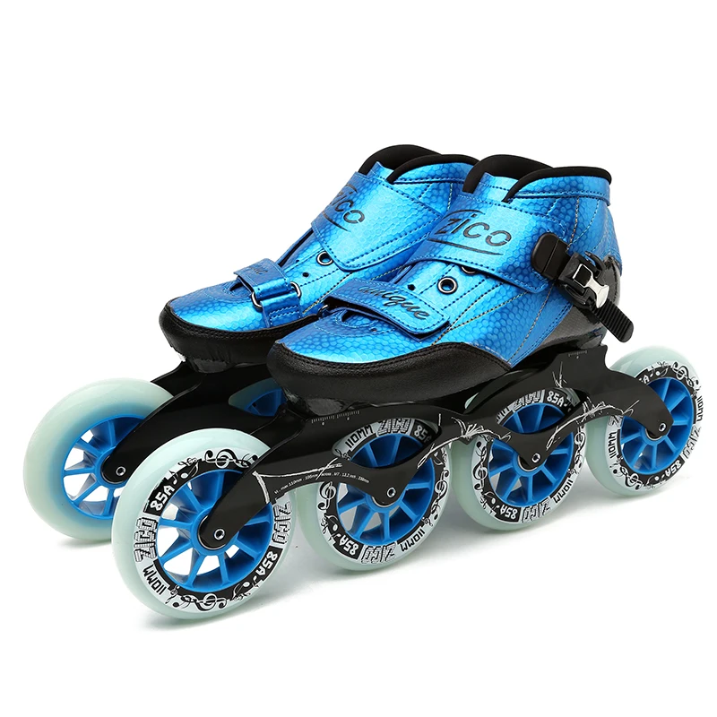 Speed Shoes Inline Skates 1pair 90mm 100mm 110mm 4 Wheels EUR 30 to 45 Crabon Fibre Boot Race For Female / Male roller skates