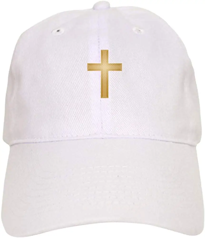 Бейсболка с золотым крестом