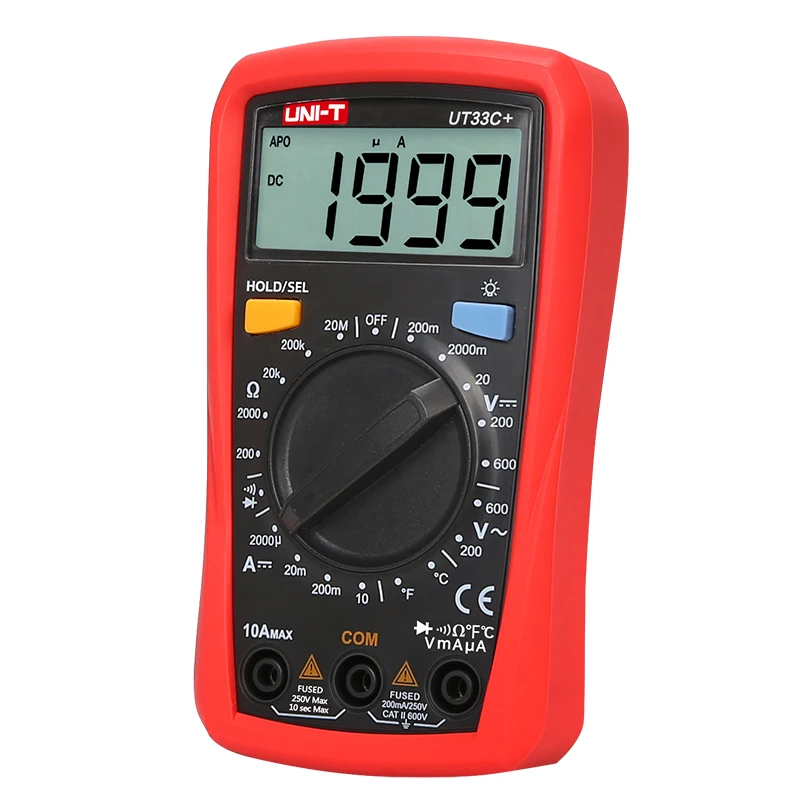 UNI-T UT33A+/UT33B+/UT33C+/UT33D+ размер ладони мультиметр Цифровой измеритель уровня NCV тестер подсветки