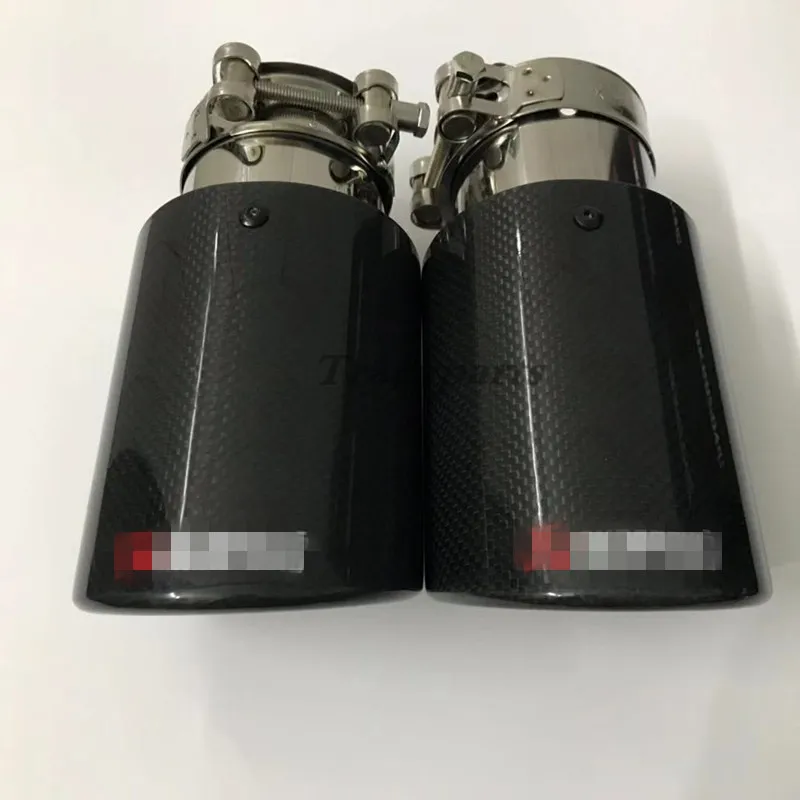 1 шт. Akrapovic гладкая ткань Глянцевая углеродная выхлопная система глушитель