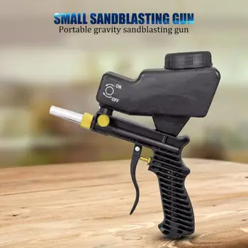 

70-150psi Portable Gravity Sandblasting Gun Pneumatic Small Sandblaster Sand Blasting Anti-rust Machine Set Blasting Tool