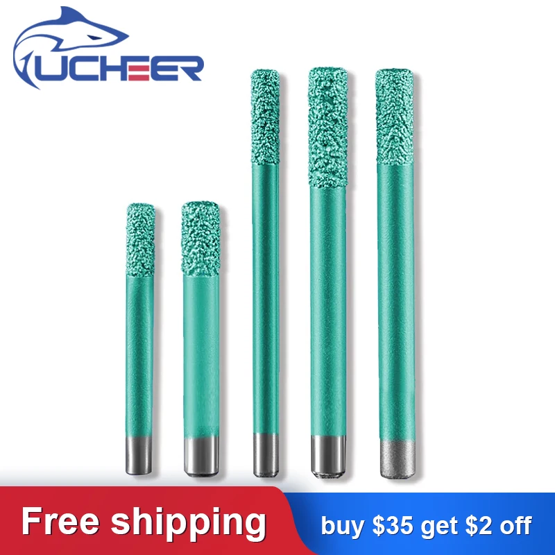 

UCHEER 1pc Flat Bottom Brazing Stone Engraving Router Bits Marble Granite for CNC Machine Carving Tools