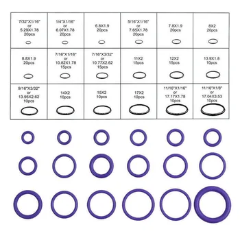 

271pcs AC A/C System O-Ring Seals O-ring Air Conditioning Seal Kit Remover Full Of Elasticity And Resilience