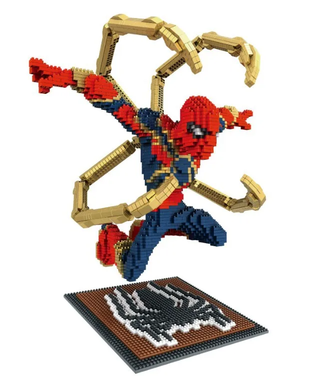 

Spell Star Micro Small Particles of Diamond Educational Assembled Marvel America Captain Iron Man Spider-Man Thor
