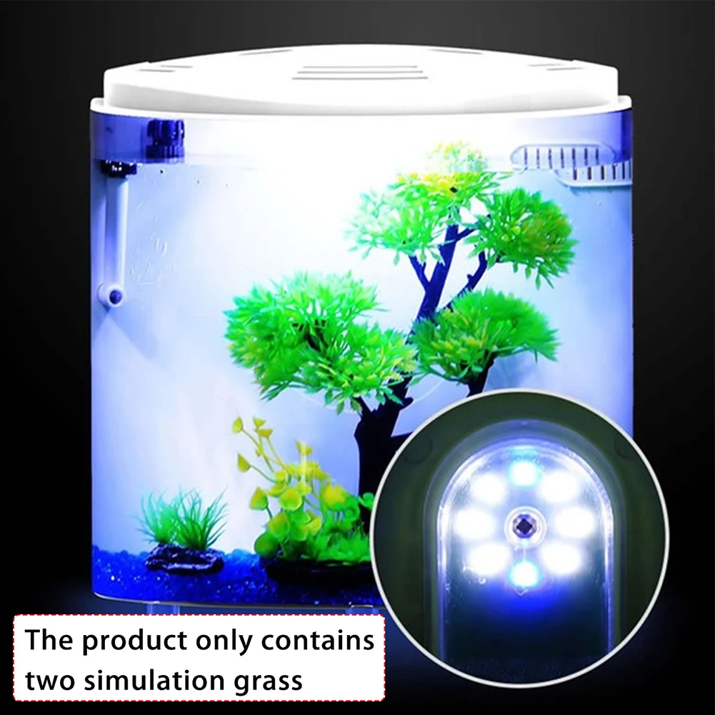 5L USB светодиодный 180 градусов Открытый домашний декор электронный мини аквариум разведение Настольный Аквариум Моделирование воды растения портативный