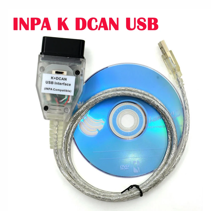 INPA K + CAN FT232RQ чип с переключателем Диагностический кабель для BMW DCAN USB интерфейс