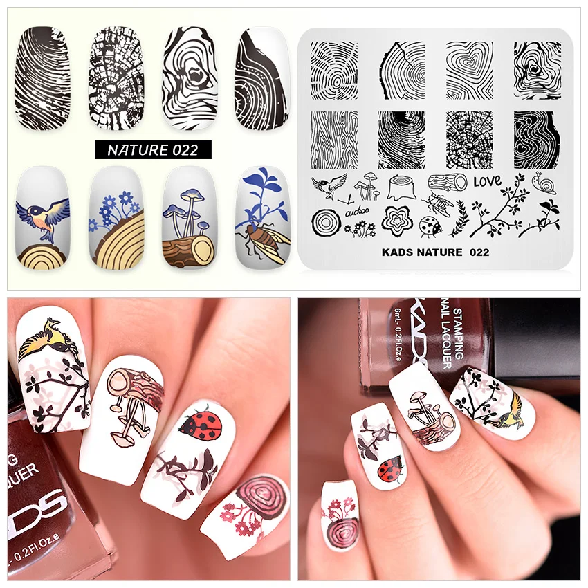 KADS шаблон для дизайна ногтей 35 дизайнов серия для дизайна ногтей штамп для штамповки изображения маникюрный шаблон для штамповки пластин трафарет Инструменты