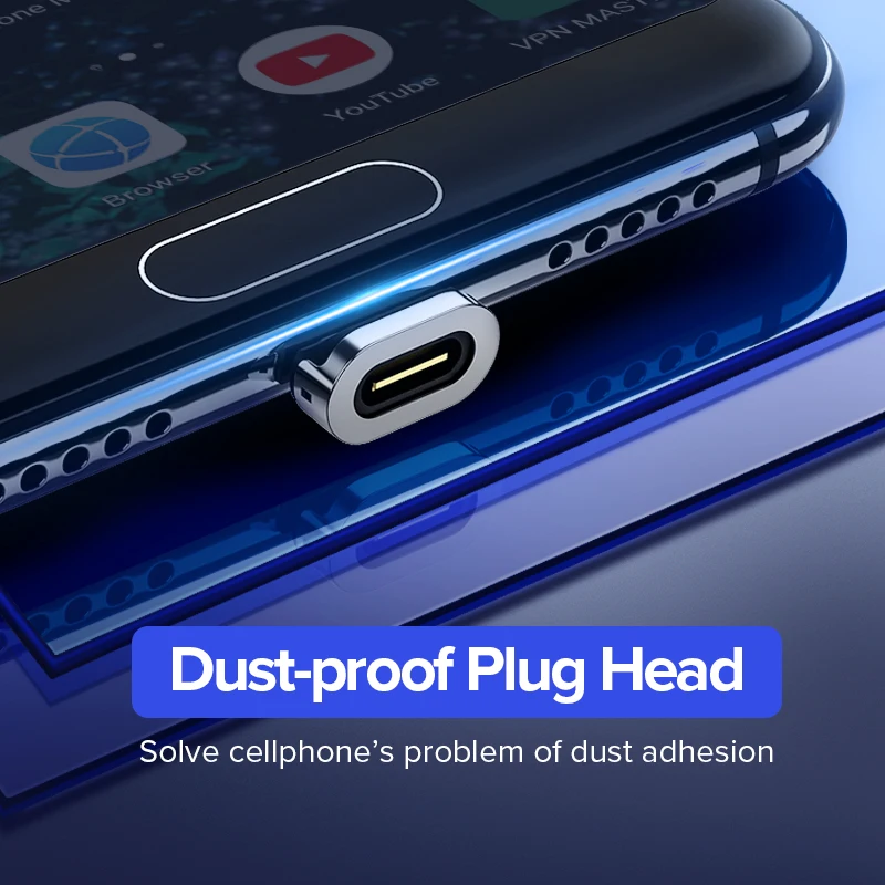 Ugreen Магнитный кабель типа C 3A Быстрый микро USB для зарядки данных Samsung Xiaomi Магнит