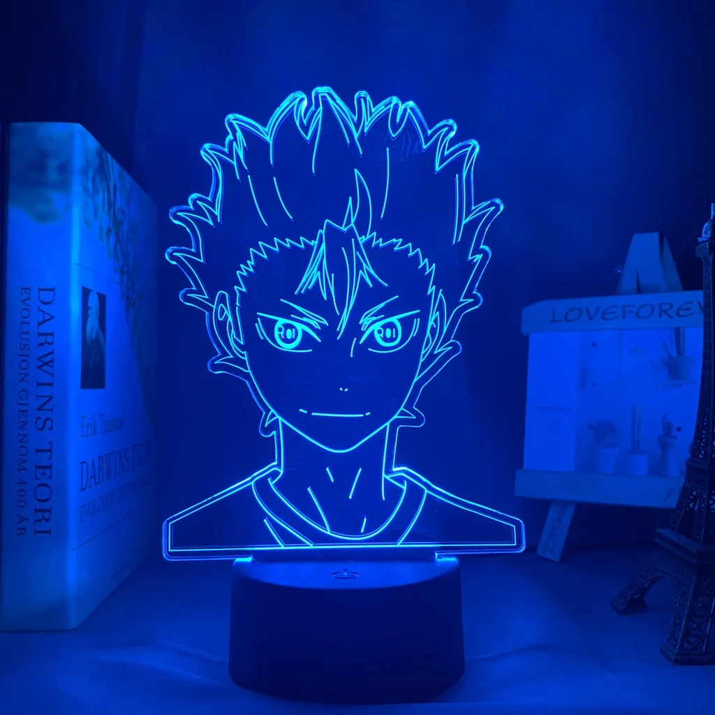 3d-лампа Аниме Haikyuu Nishinoya Yuu фигурка для детей декор детской спальни ночсветильник
