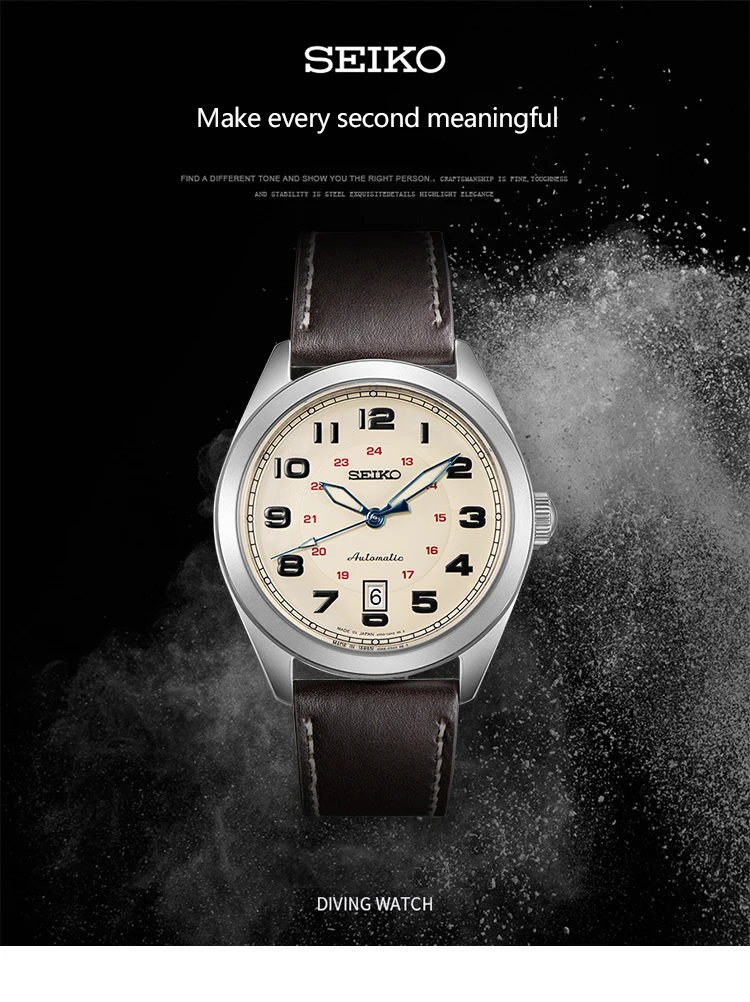 SEIKO японский бренд часы Мужские Простые повседневные модные автоматические механические светящиеся мужские часы официальный сделано в Японии
