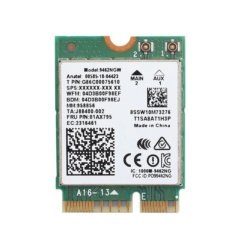 Wirelessac 9462 433mbps Dual Bnad Wireless Wifi Adapter For Intel