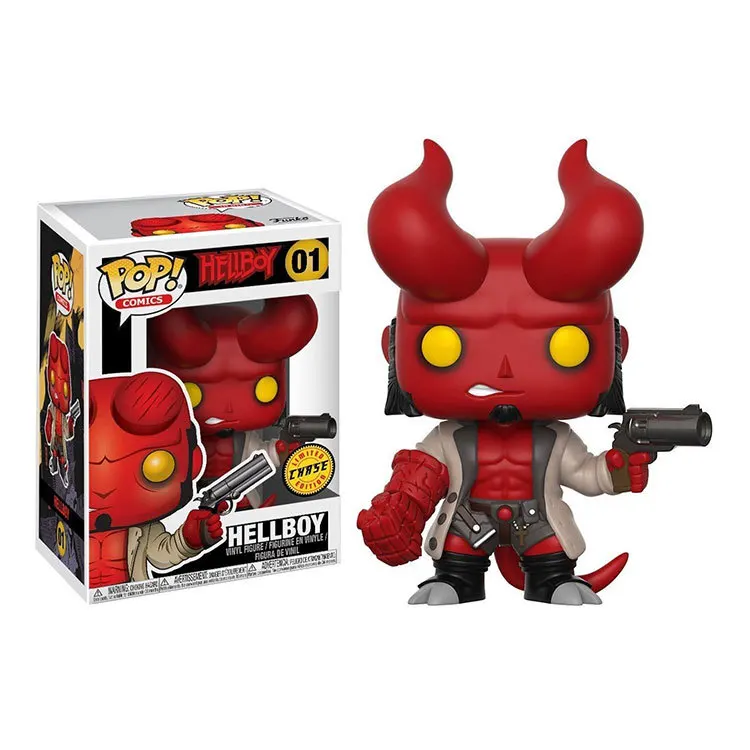FUNKO POP figura HELLBOY Marvel anime figures Limited pvc action figure Anung Un Rama model figurine kids gifts with box 10CM - Цвет: with box