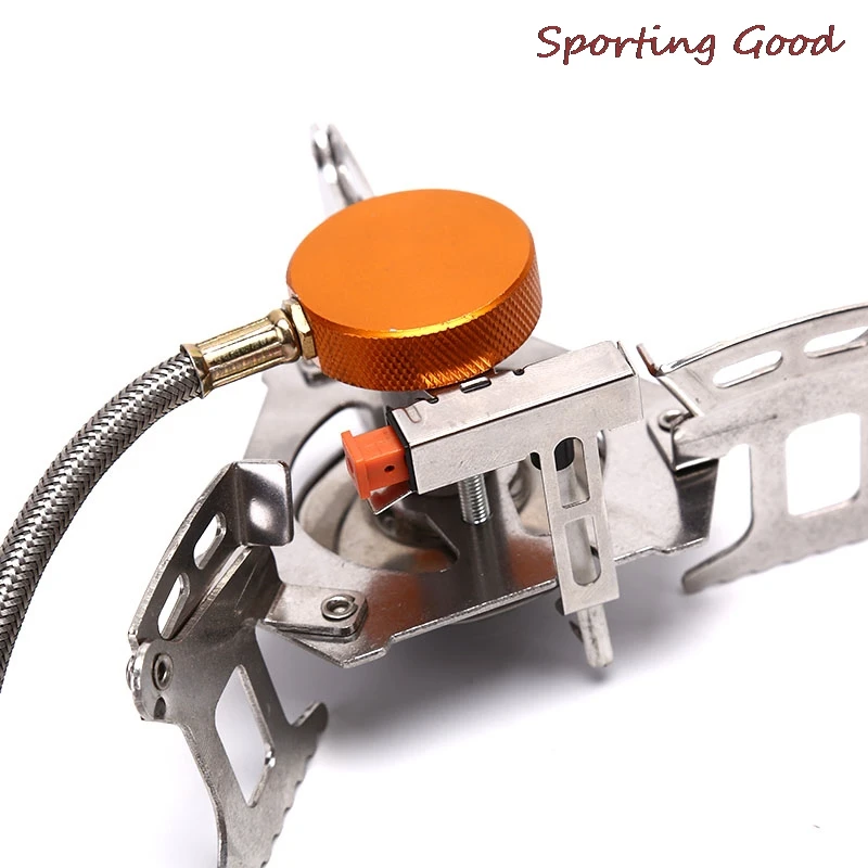 1pc Widesea Outdoor Gas Stove Camping Gas Folding Electronic Stove Hiking Portable Foldable Split Stoves
