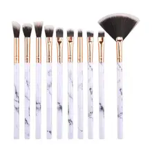 10Pcs Makeup Brushes Tool Set Cosmetic Powder Eye Shadow Foundation Blush Blending Beauty