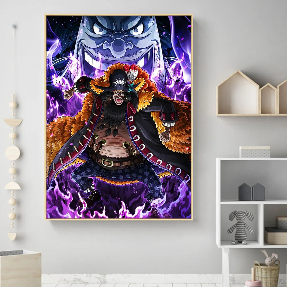Waliicorners One Piece Poster Canvas Wall Art Painting Decor Marshall D Teach Bounty Of Blackbeard Home Decoration 9 H1d7a08a3d8ee4ec1b21ef502d32f9f53p