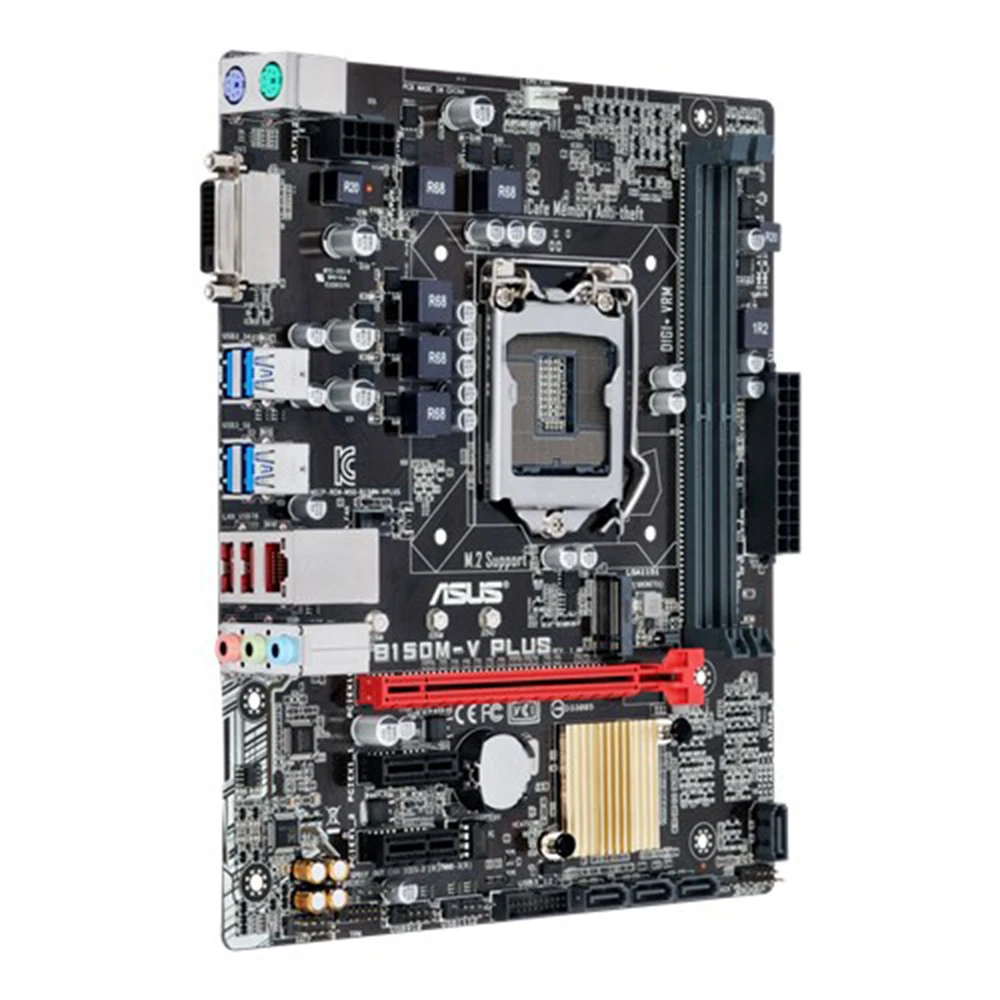 Asus B150M-V PLUS Intel B150 оригинальная б/у материнская плата LGA 1151 Core i7/i5/i3/Pentium/Celeron DDR4 32G Micro ATX