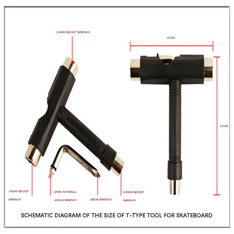 Professional All-in-one T-type Skate Tool Screwdriver Socket Multi-functional Skateboard Adjusting Mounting T-tool New! - Skate Board Accessories - AliExpress Professional All-in-one T-type Skate Tool Screwdriver Socket Multi-functional Skateboard Adjusting Mounting T-tool New! - Skate Board Accessories - AliExpress