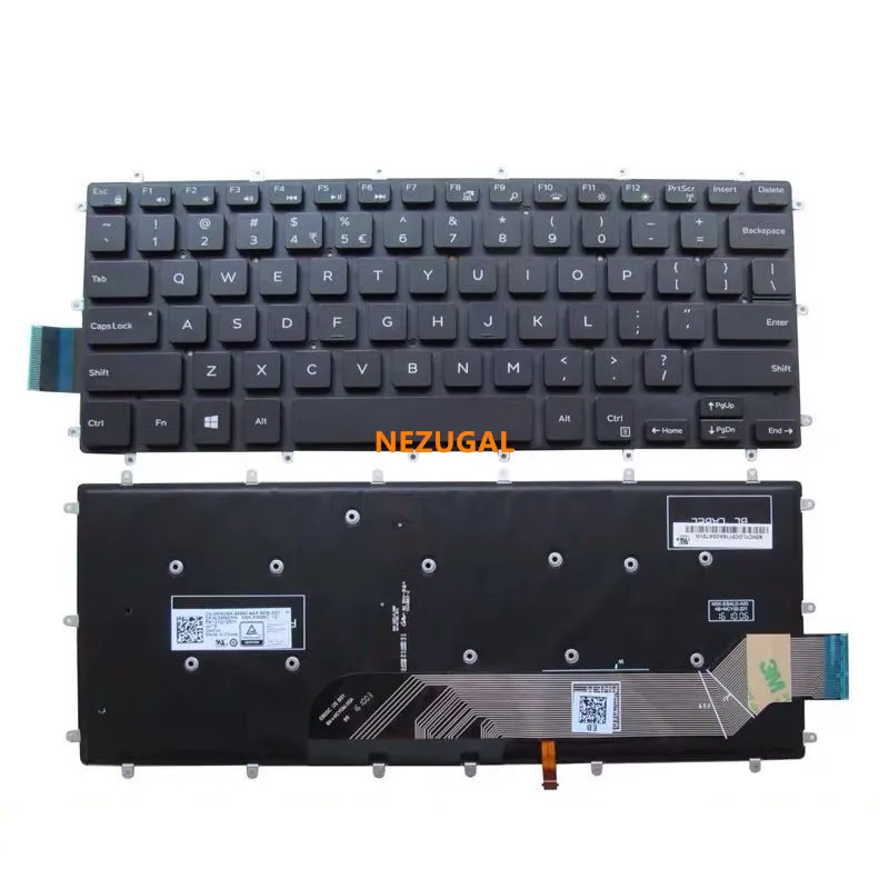 

Клавиатура для ноутбука DELL inspiron 5368 5378 7368 7378 7460 7466 7467 7560 7472 7572 Latitude 3379 также ноутбука/Вт подсветка