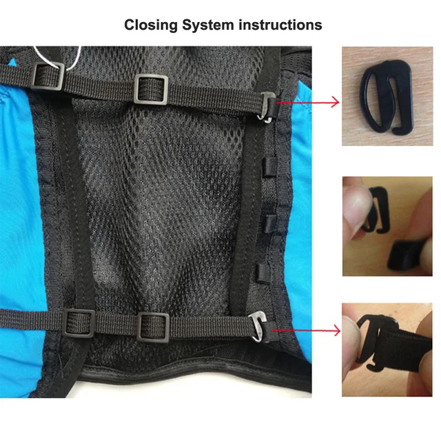 ULTRA-TRI Hydration Running Vest  Lightweight Trail Run Marathon Sports Backpack Blue 8L 6