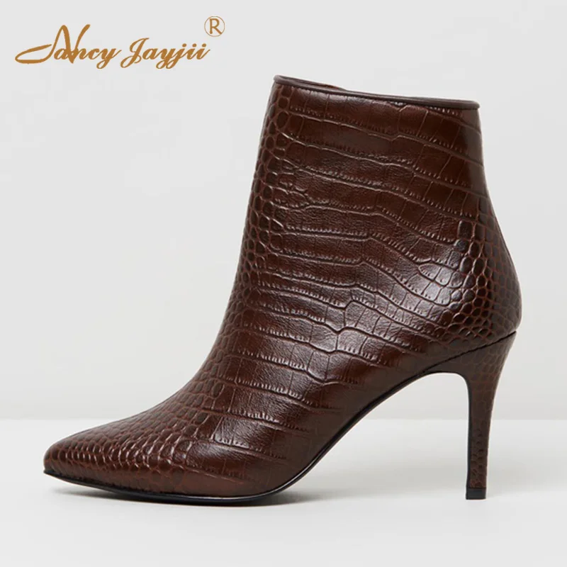 burgundy snakeskin heels