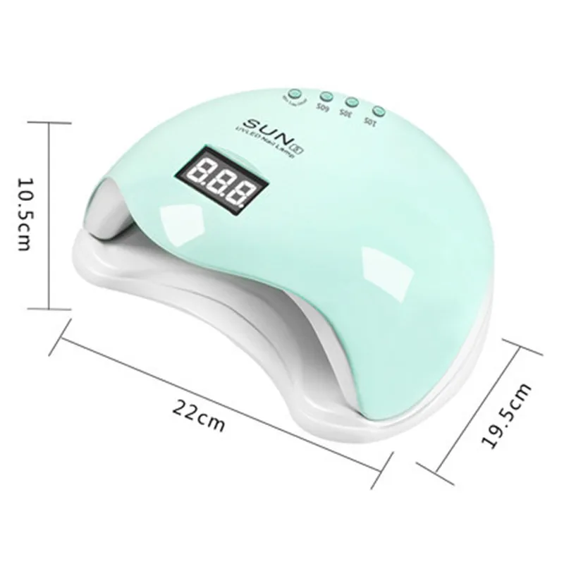 48W Nail Lamp 3 Time Setting 48W LED Lamp Infrared Induction E/U Plug 48W Lamp Curing Manicure UV/Builder/LED Gel Dryer 48W Lamp