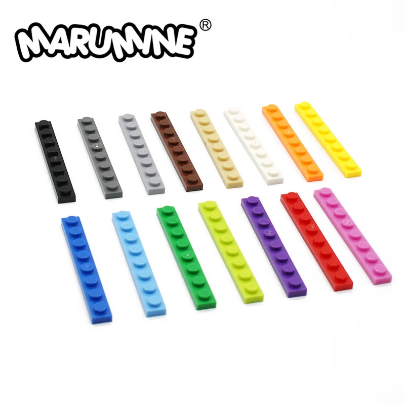 Базовая пластина MARUMINE 1x8 точек 80 шт. Классические блоки MOC Строительные кирпичи