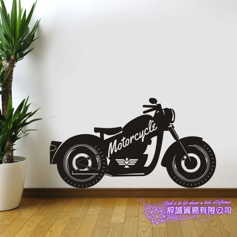 Dctal Vintage Motorcycle Sticker Vehicle Decal Posters Vinyl Wall Decals Classical Autobike Pegatina Decor Mural Sticker