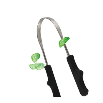 

Stainless Steel Tongue Scraper Cleaner Fresh Breath Cleaning Coated Tongue Toothbrush Dental Oral Hygiene Care Tools