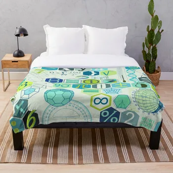 

Math In Color Aqua Green Throw Blanket Soft Sherpa Blanket Bed Sheet Single Knee Blanket Office Nap Blanket