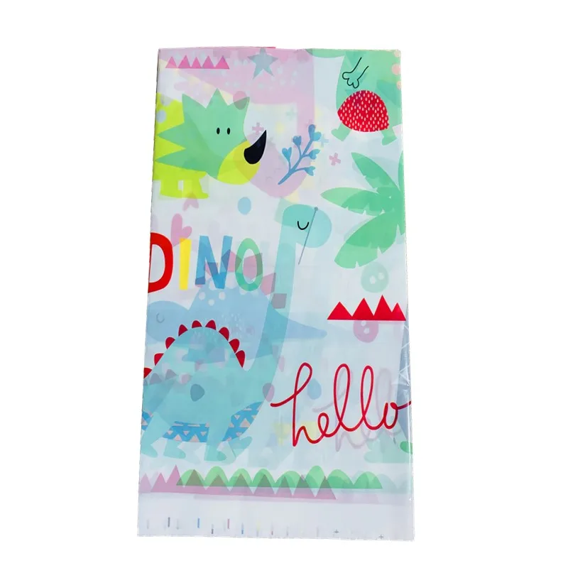 Suministros de fiesta para niños, mantel de Fiesta Temática de dinosaurios, decoración de fiesta de cumpleaños, cubierta de mesa desechable, 1 Uds., 108x180cm